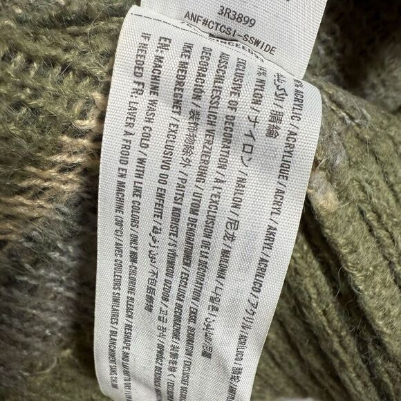 Hollister Women's Small Blue Green Camo Print Cardigan Sweater Acrylic Knit - Picture 5 of 7